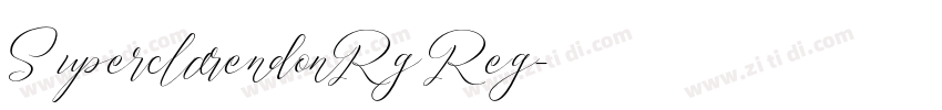 SuperclarendonRg Reg字体转换
